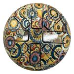 Happy Drum - Vintage Mandala Art  7"